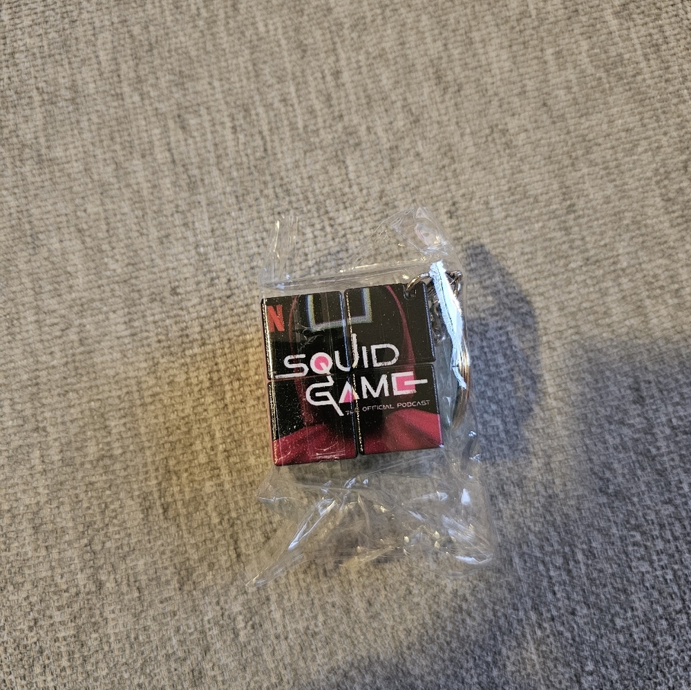Netflix Squid Game Podcasts Keychain